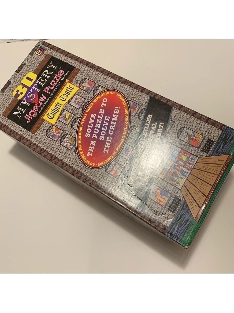 3-D vintage mystery puzzle Castle Culprit game family fun medieval murder - Picture 5 of 15